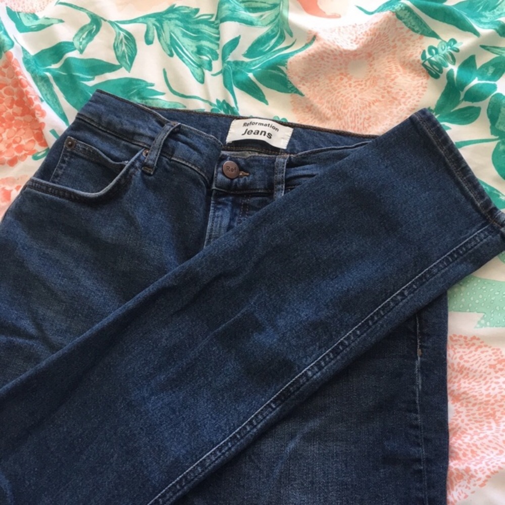 Reformation High and Skinny Jean